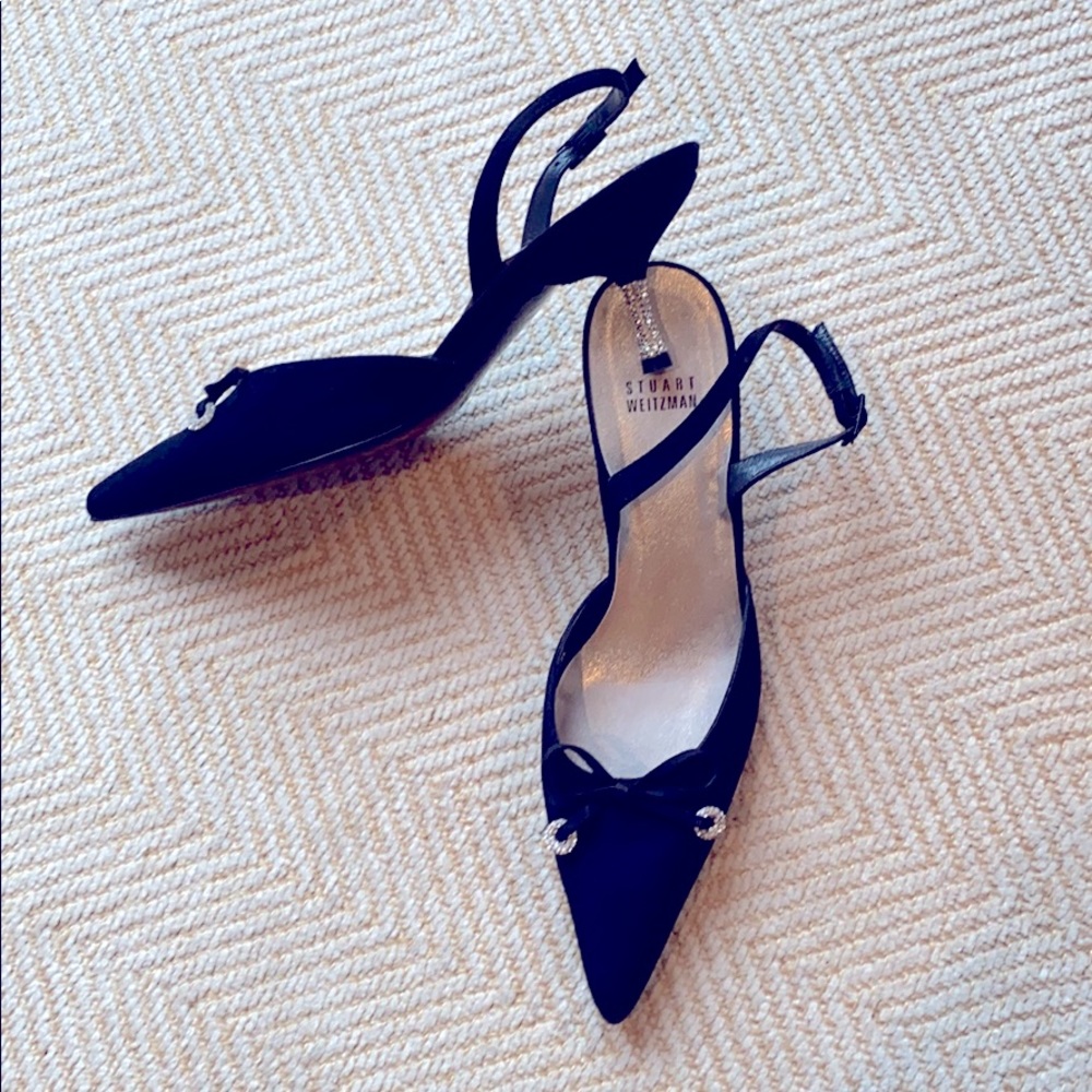 Stuart Weitzman Slingback Kitten Heel. - image 1